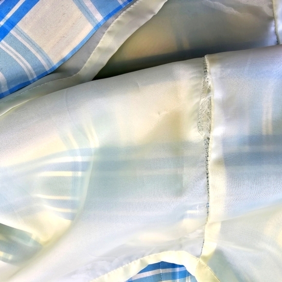 BOB MACKIE Silk Plaid Sheath Dress Size 16 - Picture 10 of 13